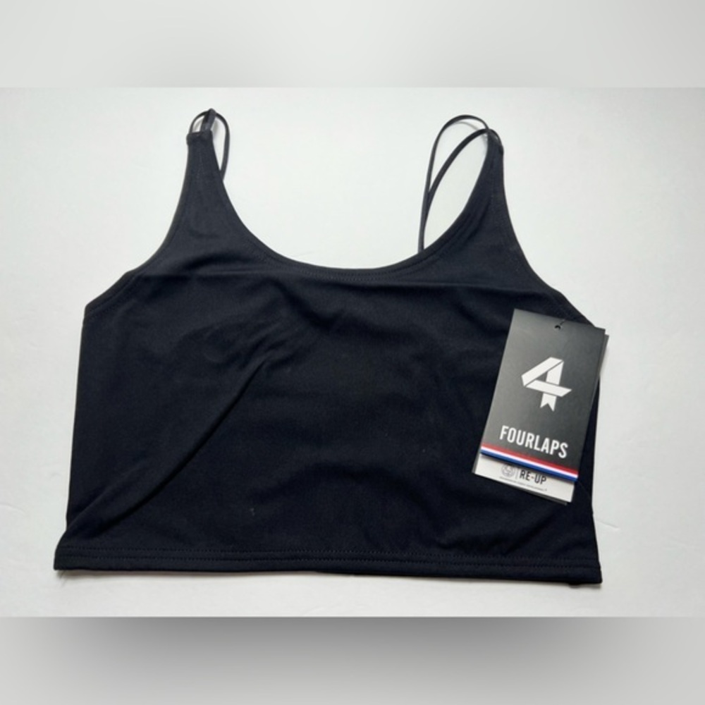 Fourlaps Poise Longline Bra‎ activewear workout bra Black size Small & XL